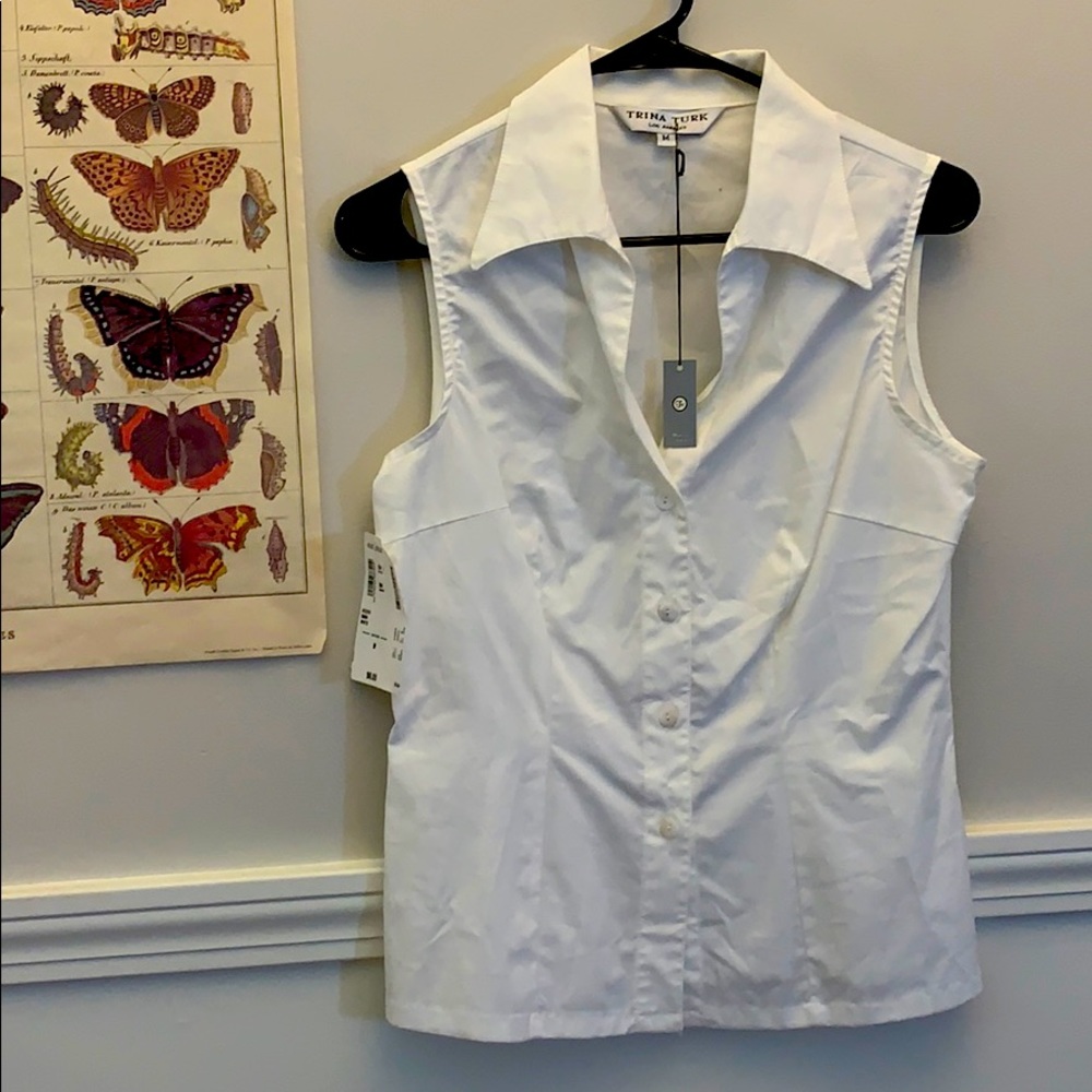 NWT Trina Turk Los Angeles new button down shirt.
